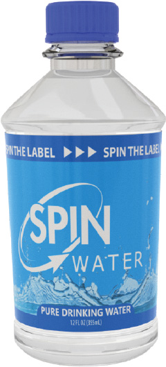 SpinWater Twelve Ounce Water Bottle
